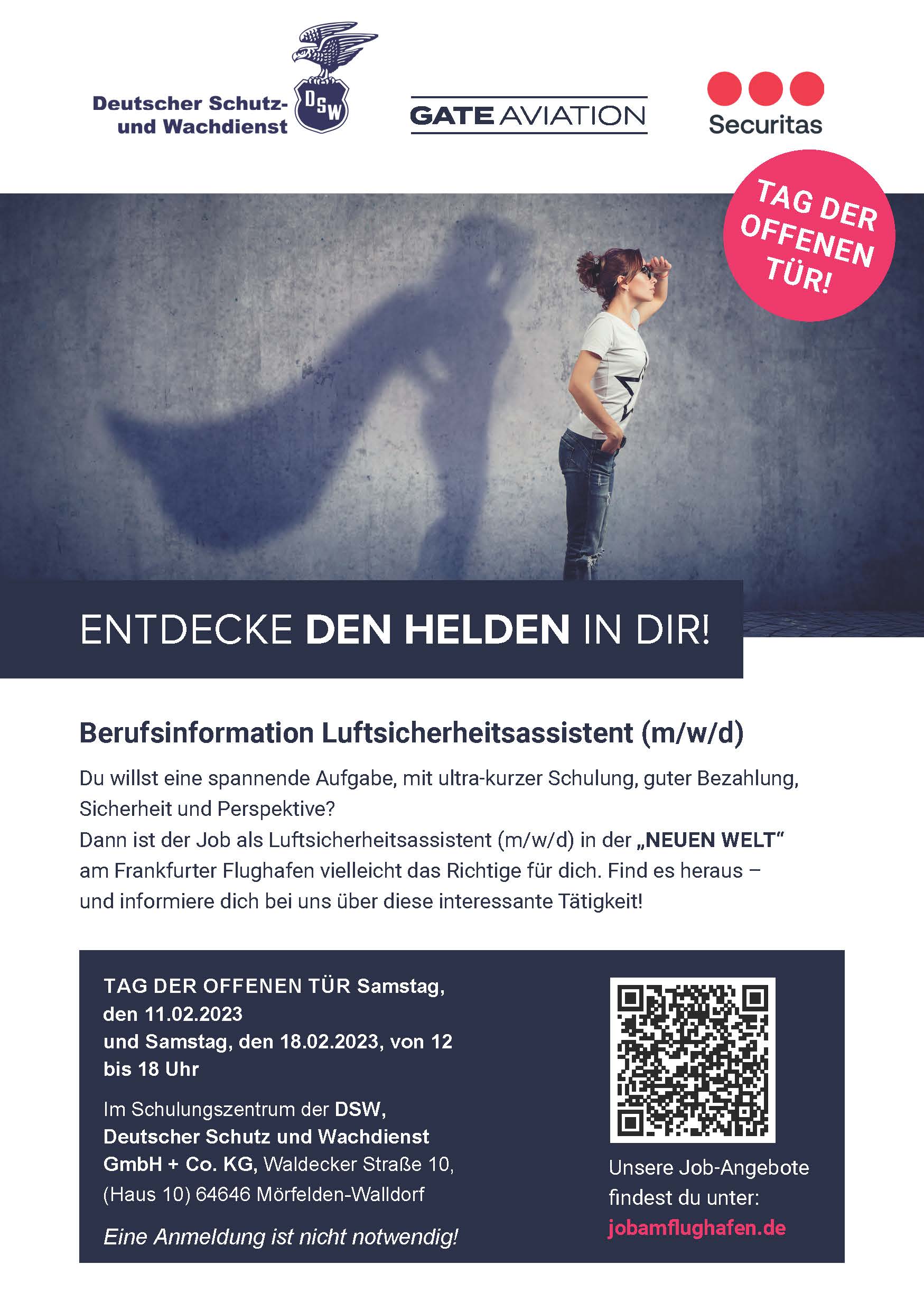 Tag der offenen Tür - Berufsinformation Luftsicherheitsassistent (m/w/d)