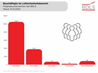 Beschäftigte Tätigkeiten, BDLS Mitglieder